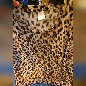 Walmart Leopard Print Top loose sweater